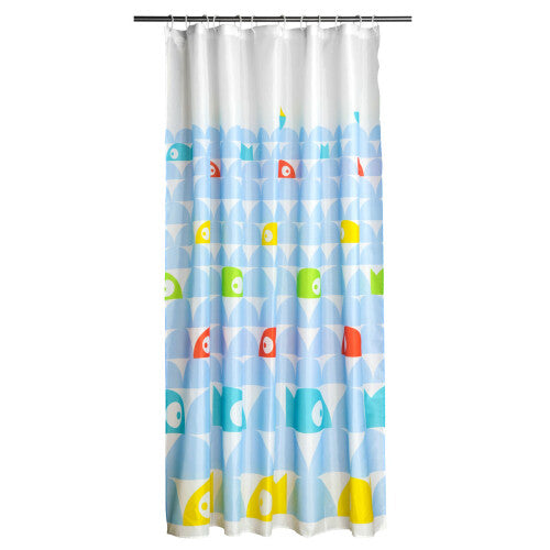 Premier Housewares Fish Design Polyester Shower Curtain