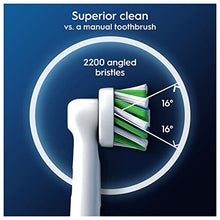 Pro Cross Action Electric Toothbrush Head, X-Shape And Angled Bristles for Deeper Plaque Removal, Pack of 8 Toothbrush Heads, White