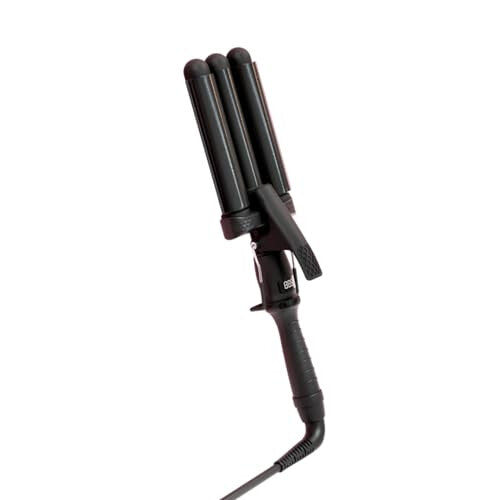 PRO Waver 32mm I Triple Barrel Deep Waver Curling Iron Beach Waves Crimper (32mm, Black)