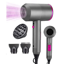 Professional Hair Dryer 1800W, Fast Drying Ionic Hairdryer with 2 Speed 3 Heat Setting and Cool Shot Button, Blow Dryer with 1 Diffuser & 2