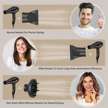 Professional Hair Dryer, Ionic Hair Dryer, Fast Drying with Diffuser