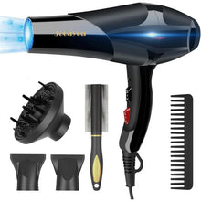 Professional Hair Dryer, Ionic Hair Dryer, Fast Drying with Diffuser