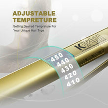 Professional Hair Straighteners Irons Golden Digital LCD Display