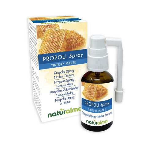 Propolis Spray (Propolis) Resin Hydroalcoholic Mother Tincture NATURALMA - Liquid Extract 30 ml - Food Supplement