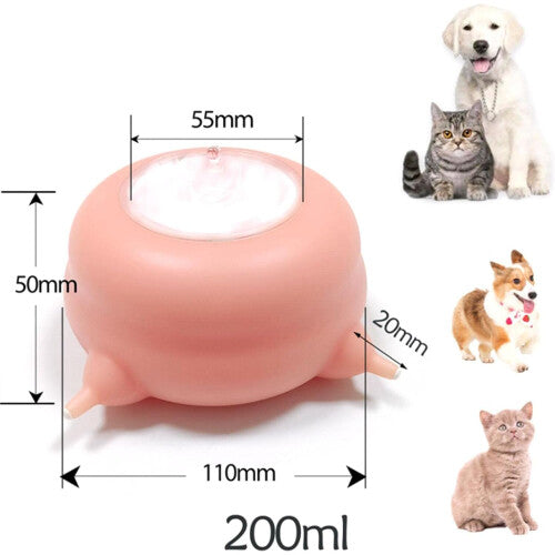 Puppy Feeder, Silicone Puppy Milk Feeder with 4 Nipples | Self-Feeding Device for Breastfeeding Small Cats and Dogs 200 ML