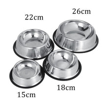 (Puppy Paw, 15cm) Stainless Steel Dog Bowls Pet Feeding Equipment