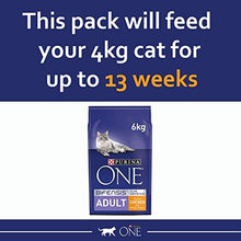 Purina ONE Adult Dry Cat Food Rich in Chicken 6kg, Pack of 1