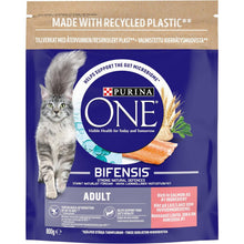 Purina ONE Adult Dry Cat Food Rich in Salmon 800g, Pack of 4