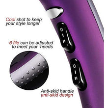 (Purple) Professional Ionic Hair Dryer 2100W 3 Heat Levels 2 Speed Settings Low Noise Far Infrared AC Motor With Hair Diffuser/Nozzle/Comb/UK Plug