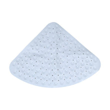 PVC Corner Shower Mat Large Triangle Non Slip With Suction Bath Mat