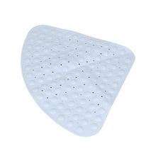 PVC Corner Shower Mat Large Triangle Non Slip With Suction Bath Mat