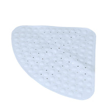 PVC Corner Shower Mat Large Triangle Non Slip With Suction Bath Mat