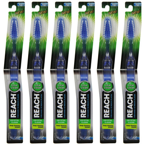 Reach Toothbrush Crystal Clean Firm  6 Pack