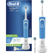 Rechargeable Electric Toothbrush, Blue, with 1 Handle and 2 Brush Heads