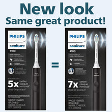 Rechargeable Electric Toothbrush with Pressure Sensor, Black