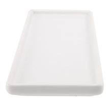 Rectangular Ceramic Tray Plate White Porcelain Rectangular Plate Mouthwash Cup Tray Bathroom Living Storage Tray