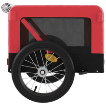 (red, 63 x 123 x 66 cm) vidaXL Dog Bike Trailer Bicycle Trailer Bike Carriage Oxford Fabric and Iron