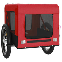 (red, 63 x 123 x 66 cm) vidaXL Dog Bike Trailer Bicycle Trailer Bike Carriage Oxford Fabric and Iron