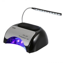 (Red  EU Plug) 48W LED + CCFL Nail Lamp Gel Dryer Curing Machine for Fingernail & Toenail