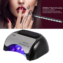 (Red  EU Plug) 48W LED + CCFL Nail Lamp Gel Dryer Curing Machine for Fingernail & Toenail