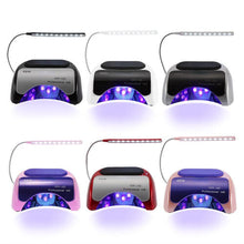 (Red  EU Plug) 48W LED + CCFL Nail Lamp Gel Dryer Curing Machine for Fingernail & Toenail