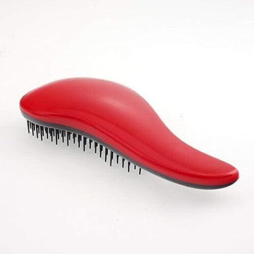 (  RED) Genuine DTangler Easy Teaser Anti Tangle Hair Brush for Painless Brushing