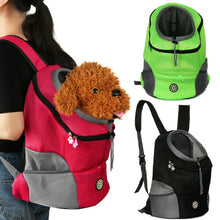 (Red, L) Pet Dog Shoulder Bag Small Dog Travel Mesh Backpack Breathable Portable Outbound Travel Pet Bag