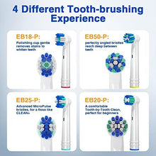 Replacement Brush Heads Compatible with Oral B, 16Pcs Toothbrush Heads for Oral B Works with Precision, Whitening and Floss-White