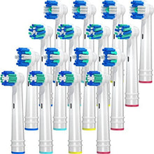 Replacement Brush Heads Compatible with Oral B, 16Pcs Toothbrush Heads for Oral B Works with Precision, Whitening and Floss-White