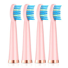 Replacement Toothbrush Heads, 4 Pack Standard Brush Heads Compatible with COU008 M305 Electric Toothbrushes, Superior Cleaning and Plaque Removal