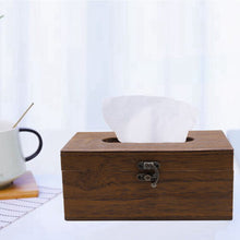 Retro Natural Wooden Tissue Box Toilet Paper Cover Case Napkin Holder Home Car Tissue Paper Napkin Case