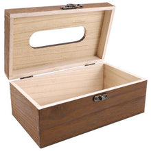 Retro Natural Wooden Tissue Box Toilet Paper Cover Case Napkin Holder Home Car Tissue Paper Napkin Case