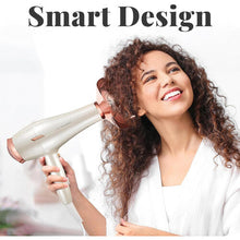 (Rose Gold With Diffuser) Hair Dryer for Curly Hair with Diffuser - 1800w Diffuser Hair Dryer with 3 Heat Settings, 2 Speeds and Cold Air - Hair Dryer for Women