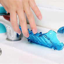 (Rose Red) Plastic Bathroom Kitchen Waterfall Drain Soap Dish Sponge Holder Suction Tool