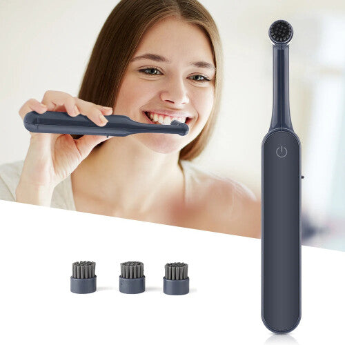 Rotary Electric Toothbrush Soft Bristles Removable Toothbrush Head Oral Cleaning Tool USB Rechargeable Adult Toothbrush Portable