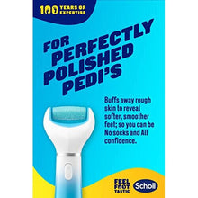 Scholl Velvet Smooth Electric Foot File Pedicure Hard Skin Remover with Extra Cracked Heel Roller Refill