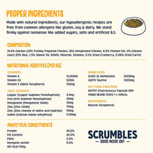 Scrumbles All Natural Dry Cat Food with 75% Chicken, High Protein Food For Adults And Seniors, 2.5Kg