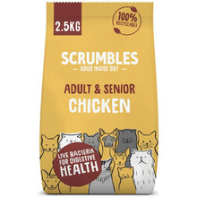 Scrumbles All Natural Dry Cat Food with 75% Chicken, High Protein Food For Adults And Seniors, 2.5Kg