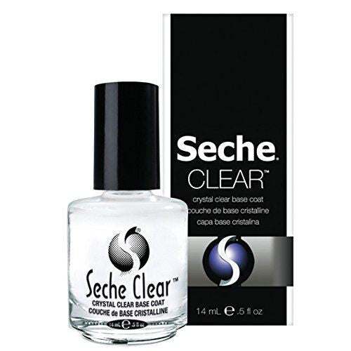 Seche Clear Crystal Clear Non Yellowing Chip Resistant Nail Base Coat - 14ml