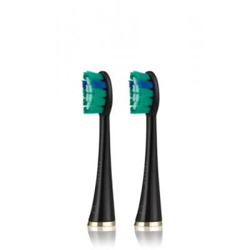 SEYSSO Gold Collection Anti-Plaque Brush Heads (Black) 2pcs