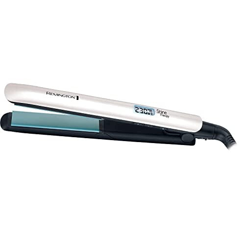 Shine Therapy Hair Straightener with Advanced Ceramic coating infused with Moroccan Argan Oil for sleek & smooth glide, Floating plates, Digital