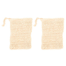 Shower Bath Sisal Soap Bag Natural Sisal Soap Bag Exfoliating Soap Saver Pouch Holder 100Pcs