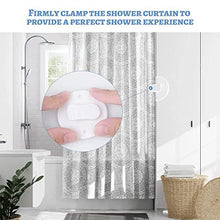 Shower Curtain Clips, 8PCS Shower Curtain Clips To Wall with Water Guard Self-adhesive Shower Curtain Weight Clip for Shower Hanging Camper Christmas