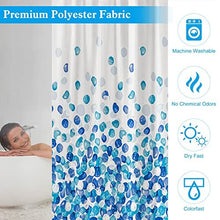 Shower Curtain for Bath Tub and Shower Stall, Shower Curtains Waterproof Resistant, Washable Polyester 180x200 cm Bath Curtains with Rustproof Hooks,