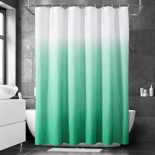 Shower Curtain, Green Shower Curtain, Shower Curtains for Bathroom, Waterproof Shower Curtains with 12 Hooks 72 x 72 Inches