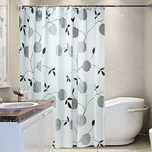 ?? Shower Curtains Floral Extra Long Wet Room Curtain Liners of 220CM/240CM Drop - Mould Proof Resistant & Waterproof Shower Curtains for Bathroom