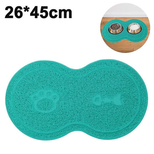 Silicone Waterproof Placemat Shaped Pet Feeding Mat, Silicone Raised Lip Non Spill Dog Cat Bowl Mat