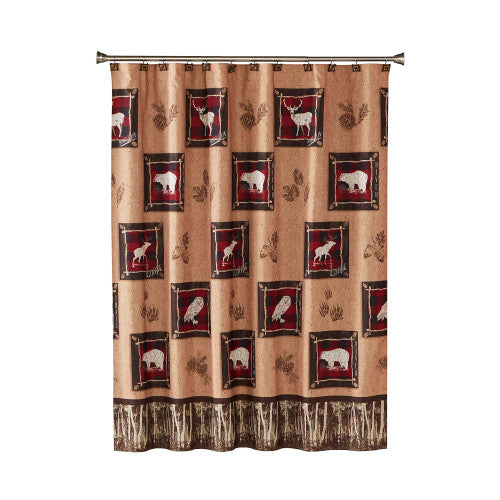 SKL Home Yellowstone Sundance Shower Curtain  Brown