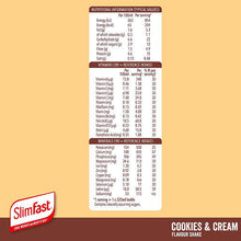 Slimfast Cookies & Cream Flavour Shakes 6x 325ml Meal Replace Best Before May 23