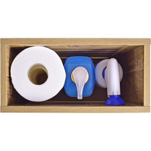 Slimline Wooden Bathroom Storage Unit, Toilet Roll Paper Cabinet Box